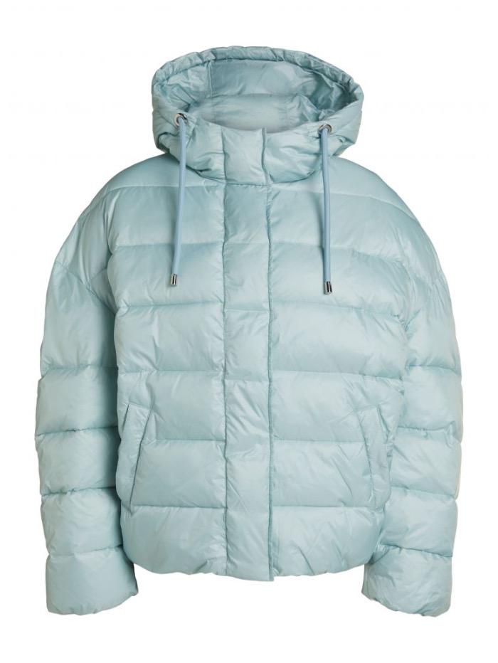 Oui Coats and Jackets Oui Cloud Blue Padded Jacket 74183 5110 izzi-of-baslow