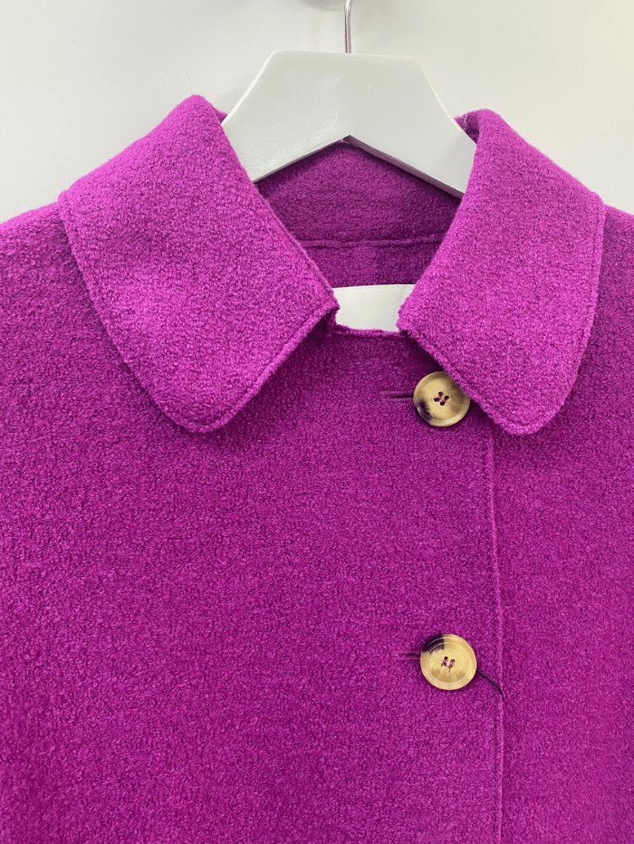 Oui Coats and Jackets Oui Grape Juice Boiled Wool Jacket 71945 3466 izzi-of-baslow