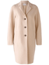 Oui Coats and Jackets Oui Mayson Coat Boiled Wool - Pure New Wool in Stone Melange 79918 7063 izzi-of-baslow