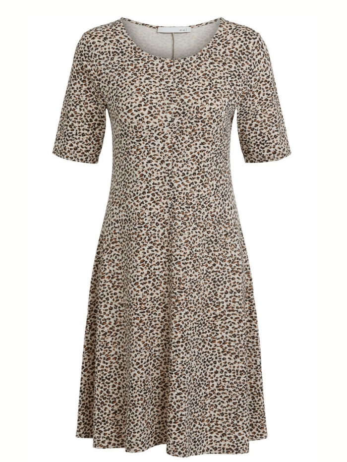 Oui Dresses Oui Animal Print Jersey Dress 76179 728 izzi-of-baslow