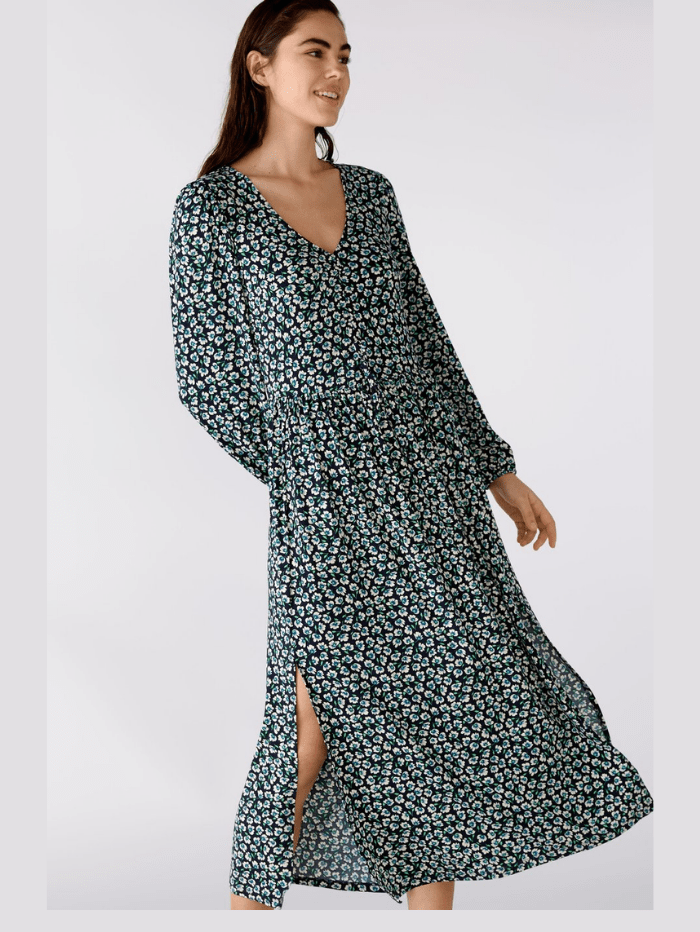 Oui Dresses Oui Floral Print Maxi Dress 75973 0571 izzi-of-baslow