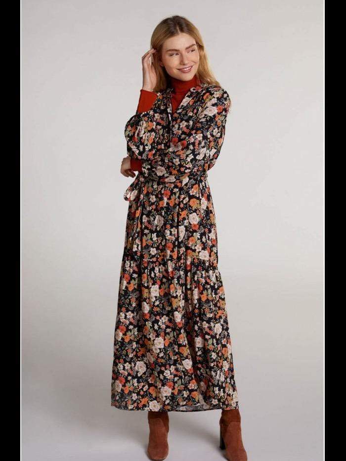 Oui Dresses Oui Flower Printed Maxi Dress 70664 izzi-of-baslow