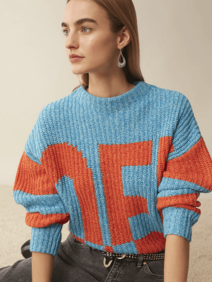 Oui Knitwear Oui Blue &