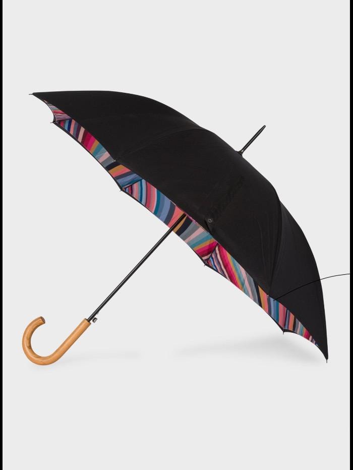 Paul Smith S Umbrella Black W1A-UMBW-ASWIRL-90