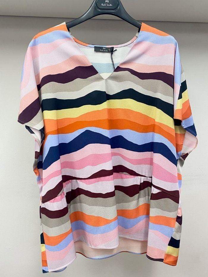 Paul Smith Dresses Paul Smith Swirl Print Top W2R-260M-E30648 izzi-of-baslow