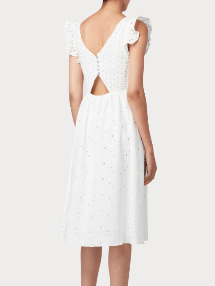 Paul Smith Dresses Paul Smith White Broderie Anglaise Dress W2R-539D-K31025-01 izzi-of-baslow