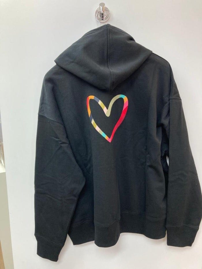 Paul Smith Knitwear Paul Smith S Woman’s Swirl Heart Black Hoodie W2R-226V-HP3153 79 izzi-of-baslow