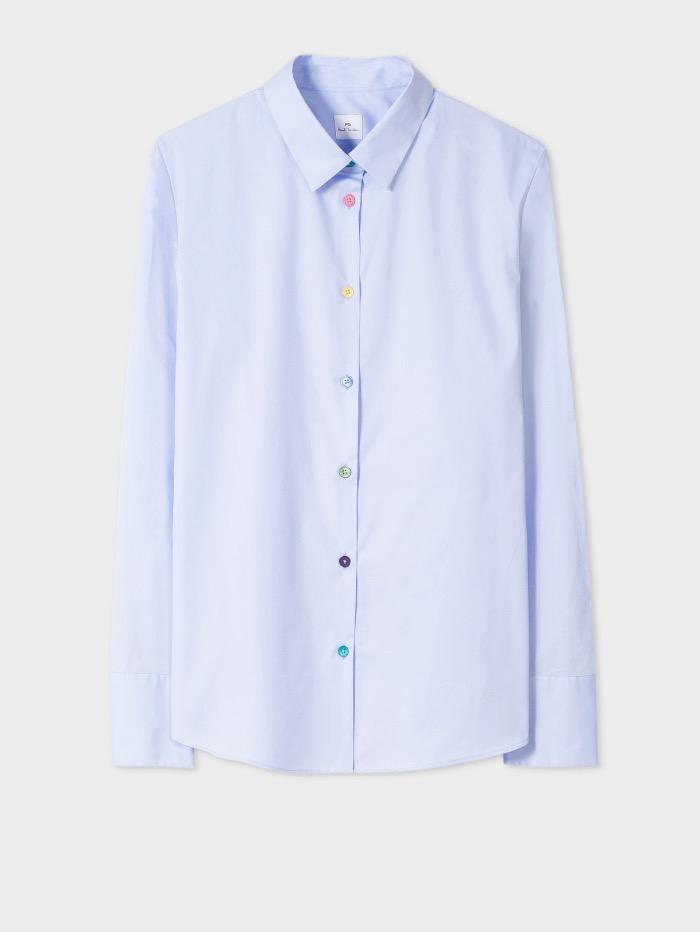 Paul Smith Tops Paul Smith Shirt Pale Blue W2R-019B-F21176-40 izzi-of-baslow