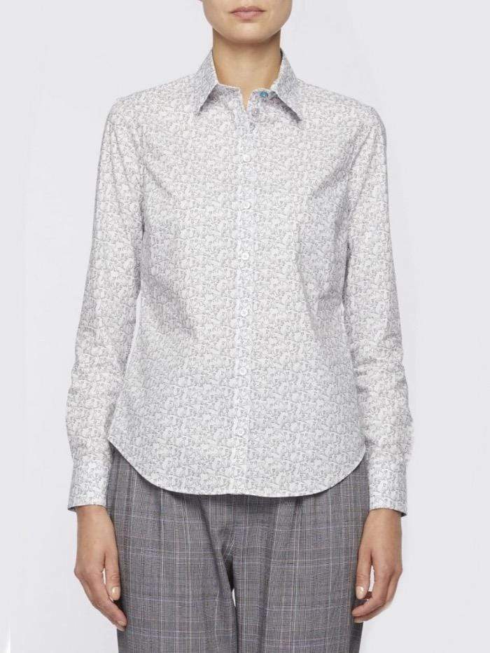 Paul Smith Tops Paul Smith Shirt Pale Grey Rabbit W2R-252B-F30718-03 izzi-of-baslow