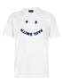 Paul Smith Tops Paul Smith T Shirt White Smiley in blue W2R-G799-FP2453-01 izzi-of-baslow