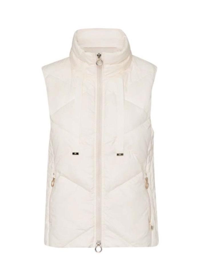 Riani Coats &amp; Jackets Riani Biscuit Cream Padded Gilet 135320-3834 831 izzi-of-baslow