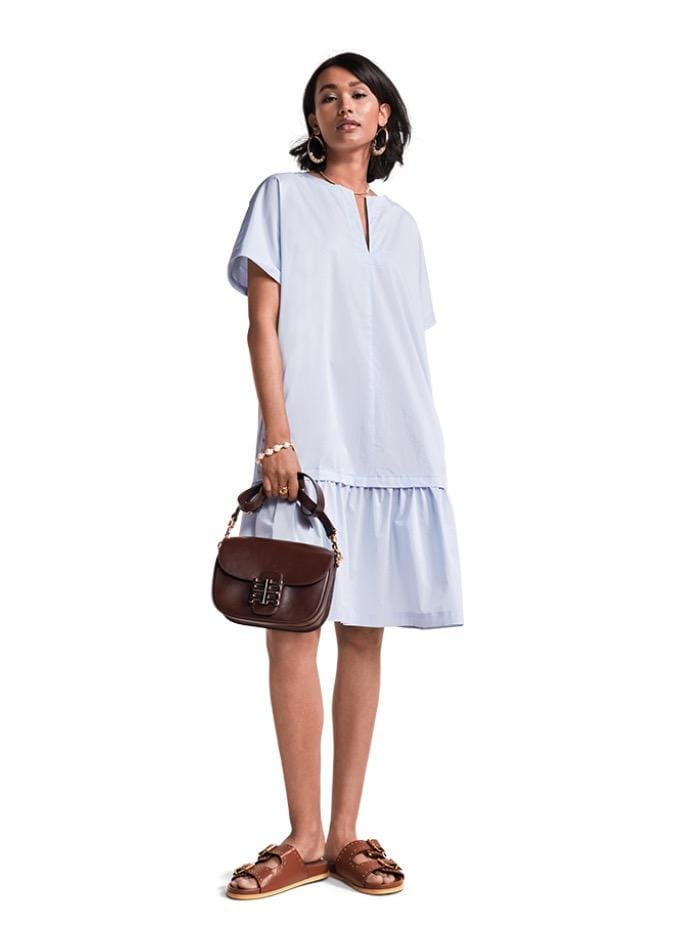 Riani Dresses Riani Fountain Blue Cotton Dress 126865-2178 404 izzi-of-baslow