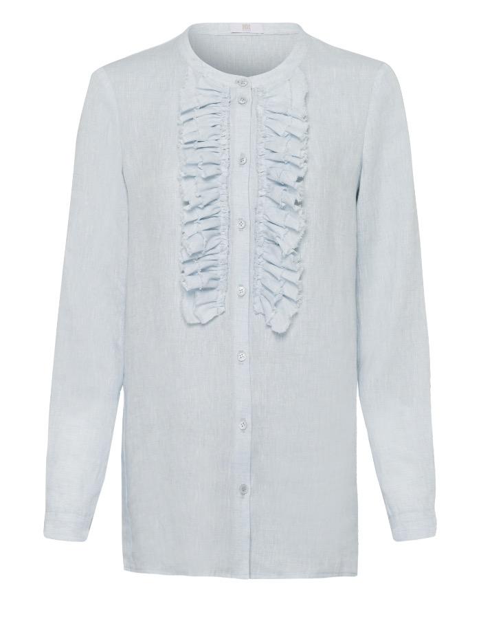 Riani Tops Riani Pale Blue Linen Blouse 145660-3859 izzi-of-baslow