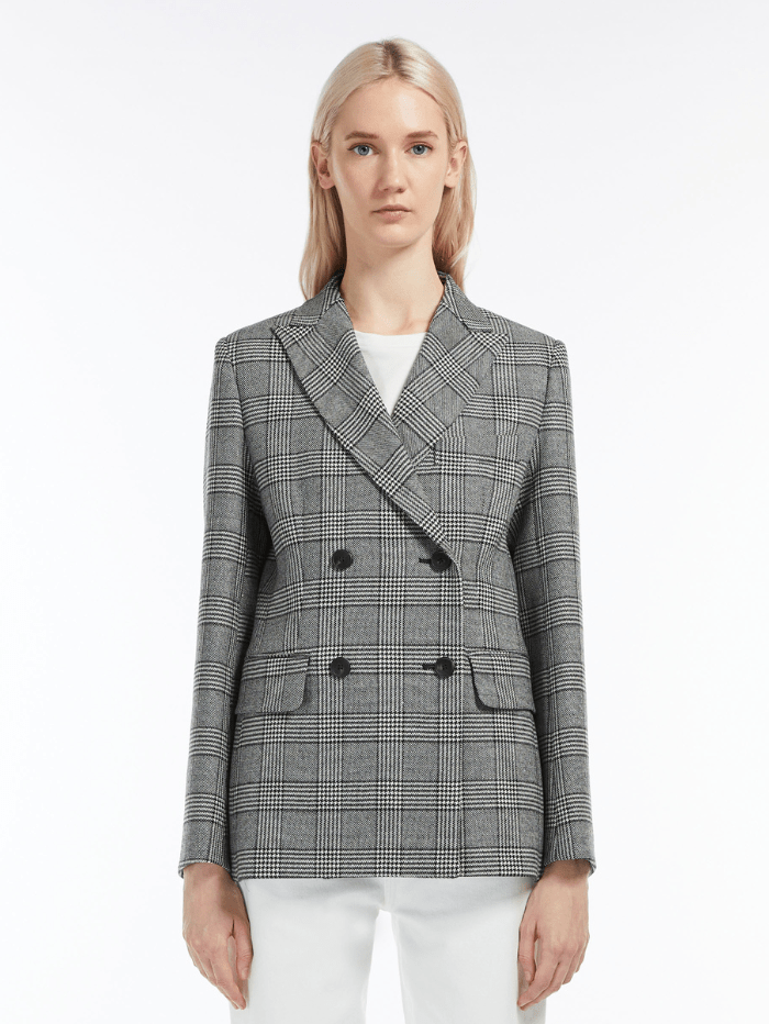 Weekend By Max Mara T BRONTE Checked Blazer 504605296 001 – Izzi of Baslow