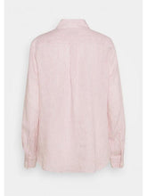 Weekend By Max Mara Tops Weekend Max Mara GUINEA Pink White Striped Linen Shirt 51110211 003 izzi-of-baslow